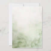 Zomer Natuur en Wildflowers Elegant Doopsel Kaart (Achterkant)