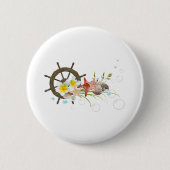 zomer-nautica ronde button 5,7 cm (Voorkant)