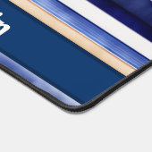 Zomer Navy Blue Modern Boat Stripes Collectie Bureaumat (Hoek)