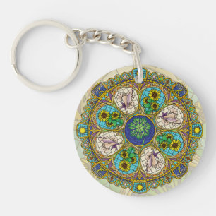 Zomer Nouveau Acryl Sleutelhanger