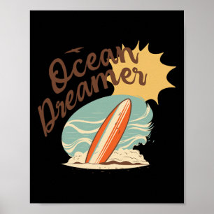 Zomer - Oceaan Dromer Surfen Poster