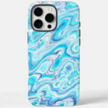 Zomer Oceaanblauw Kleurrijke Abstracte Marmer Text