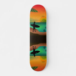 Zomer oceaanparadijs skateboard