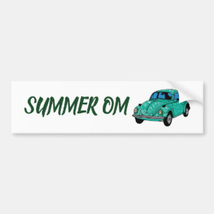 Zomer OM Blauwe hippie Mandala auto bumpersticker