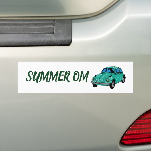 Zomer OM Blue hippie Mandala auto Bumpersticker (Op auto)