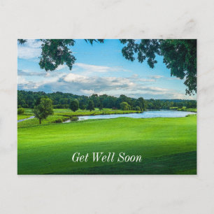Zomer Op De Golfbaan Briefkaart