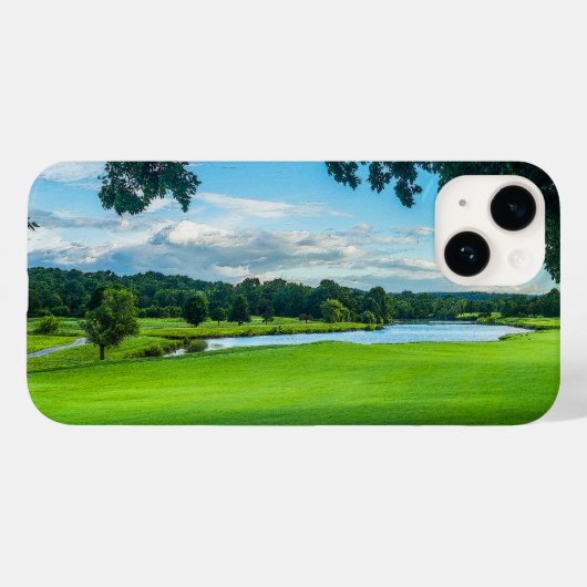 Zomer op de golfbaan Case-Mate iPhone case (Achterkant (horizontaal))