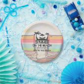 Zomer op de strand | Gepersonaliseerd Papieren Bordje (Feest)