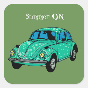 Zomer op Groene Hippie mandala auto Sticker