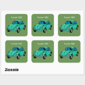 Zomer op Groene Hippie mandala auto Sticker (Vel)