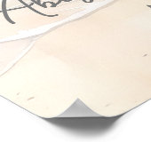 Zomer op het strand bruiloft welkom teken poster (Hoek)