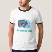 Zomer op Hippie van Mannen T-shirt (Voorkant)