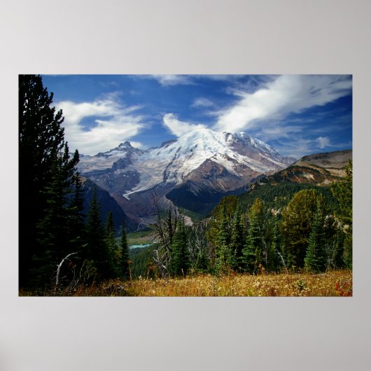 Zomer op Mount Rainier Poster (Voorkant)