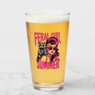 Zomer Opossum Funny Wasbeer Retro Wilde Meisje  Glas