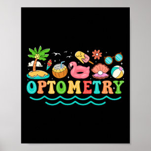Zomer Optometrist Vakantie Pret Optometrie Liefheb Poster