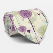 Zomer Paardebloem Ontwerp Stropdas (Opgerold)