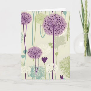 Zomer Paardebloem voor Verjaardag Kaart