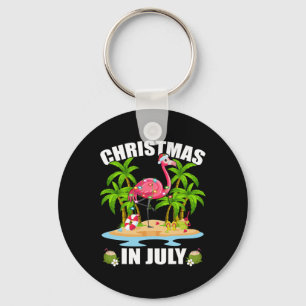 Zomer Palmboom Verlichting Flamingo Kerstmis In Ju Sleutelhanger