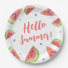 zomer papieren bordje