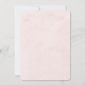 Zomer Pastel Bloemen Bruiloft Kaart (Achterkant)