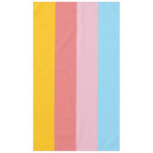 Zomer pastel kleurenschema tafelkleed (Voorkant)