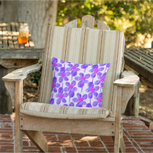 Zomer Pastel Krijt Bloemen Buitenkussen
