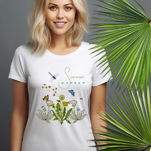 Zomer Persoon Paardebloem Beneficials Gezegde T-sh T-shirt