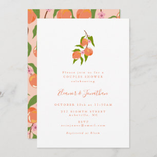 Zomer  Perzik Fruit Boho Couples Shower Kaart