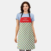 Zomer Picknick Plaid Schort (Gedragen)