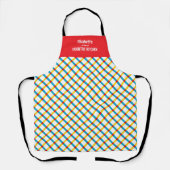 Zomer Picknick Plaid Schort (Voorkant)