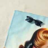 Zomer Pin-Up Meisje Strandlaken (In situ)