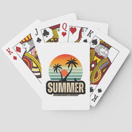 zomer pokerkaarten (Achterkant)