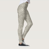 Zomer Polka Dot Snow Leopard Eenvoudig Trendy Grij Leggings (Rechts)