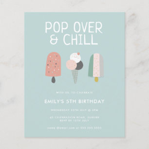 Zomer Pop over en koude Popusgroep Birthday