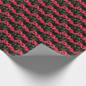 Zomer Poppy Bloemenrood Patroon Cadeaupapier (Hoek)