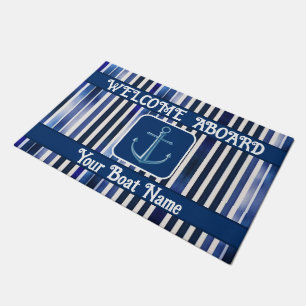 Zomer Populair Navy Blue Boat Stripes Collectie Deurmat