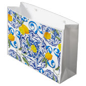 Zomer, Portugese tegels, citrusvruchten, citroenen Groot Cadeauzakje (Voorkant Gekanteld)