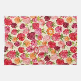 Zomer Raspberry Waterverf Coquette Theedoek