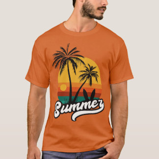 Zomer retro Vintage Art T-shirt
