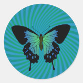 Zomer Rock Festival Bruiloft Ronde Sticker (Voorkant)