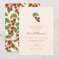 Zomer Rode Kersen Boho Baby shower