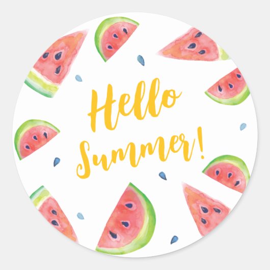 zomer ronde sticker (Voorkant)