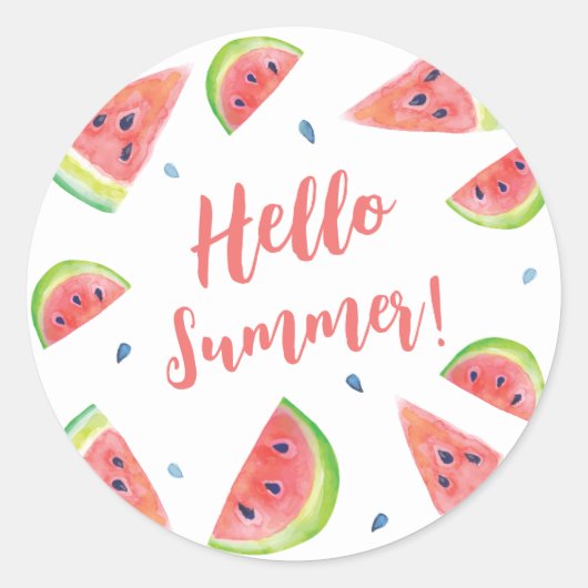 zomer ronde sticker (Voorkant)