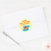 zomer ronde sticker (Envelop)
