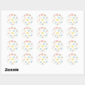 Zomer Ronde Sticker - Classic Glossy Sticker (Vel)