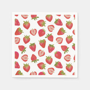 Zomer Rood Aardbeienpatroon Servet