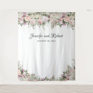 Zomer Rozen Tuin Bloemen Foto Achtergrond Wandkleed