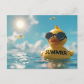 Zomer, Rubbereend, Postcrossing Briefkaart (Voorkant)