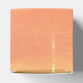 Zomer rustieke Casual gele perzik bruiloft Bedankdoosjes (Bovenkant)