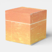 Zomer rustieke Casual gele perzik bruiloft Bedankdoosjes (Achterkant)